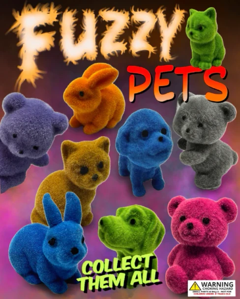 Fuzzy Pets  1"capsules