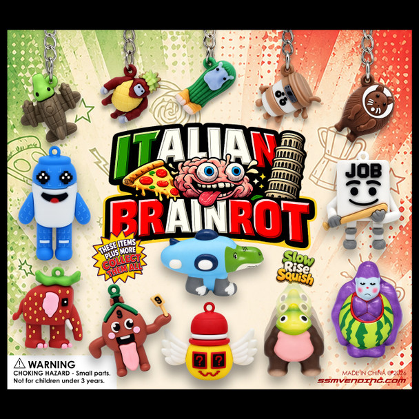 Brainrot Toys & Keychains Mix 2"capsules display