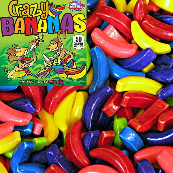 Crazy Bananas Candy | 25lb Bulk Case | Gumballs.com