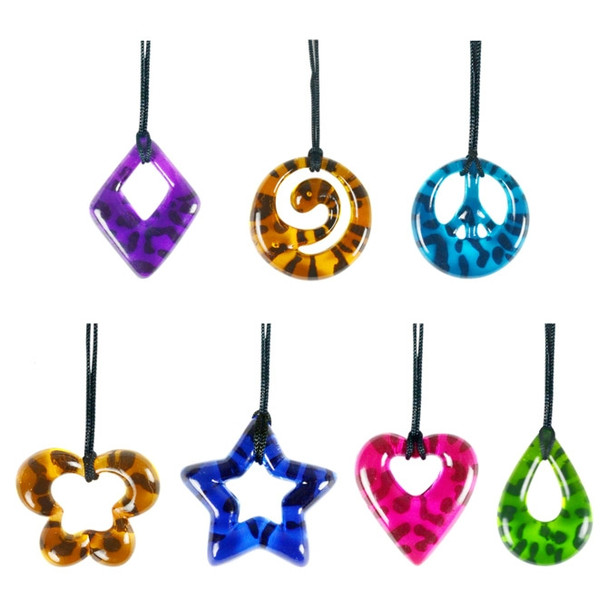 Leopard Print Pendants 2"Capsules detail