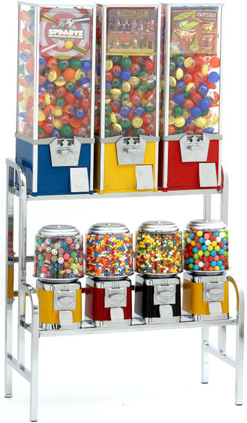 3 Capsule Machines/ 4 Classic Machines Combo on a chrome Rack, which is not currently available.