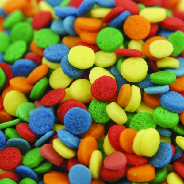 detail in bulk quantities of the Kerry Bright Sequin Shapes 5lb