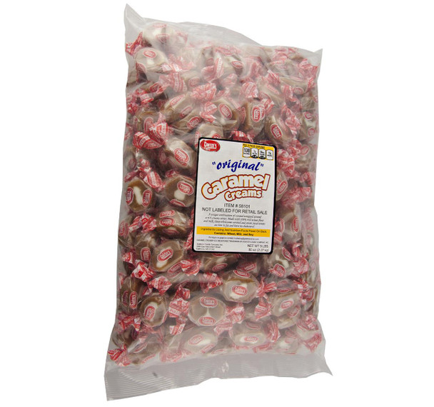 Individually Wrapped Goetze Caramel Creams , with individual wrapped candies visible. Product ships in a box. Individually Wrapped Goetze Caramel Creams , with individual wrapped candies visible. Product ships in a box.