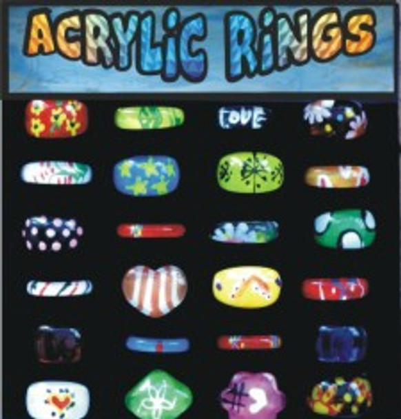 Acrylic Rings 1"Capsules