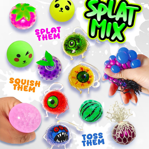 Splat Mix 2"Capsules (250ct) display card