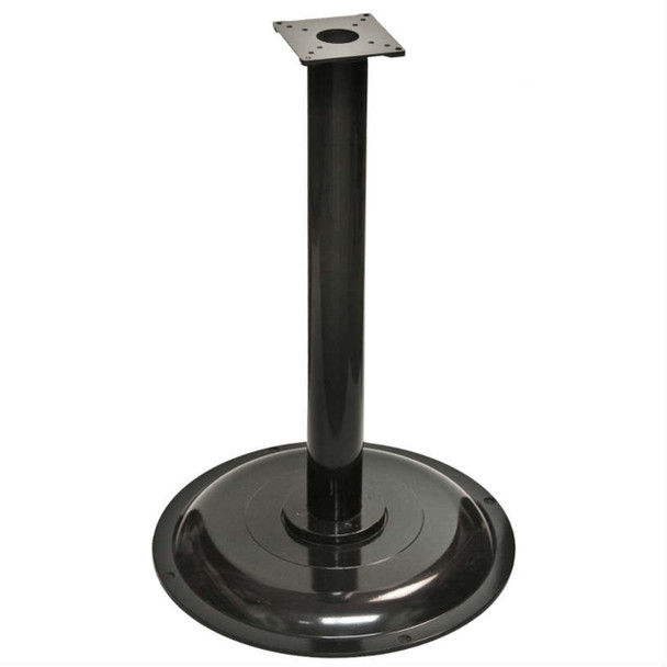 Lightweight Black Metal Pipe Stand (square flange) by itself