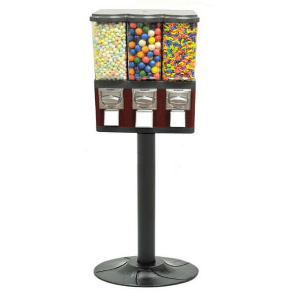 Triple Pod Gumball Candy Machine with Monster stand