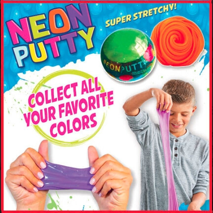 Neon Putty display
