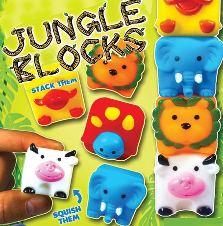 Stackable Animal Cubes display
