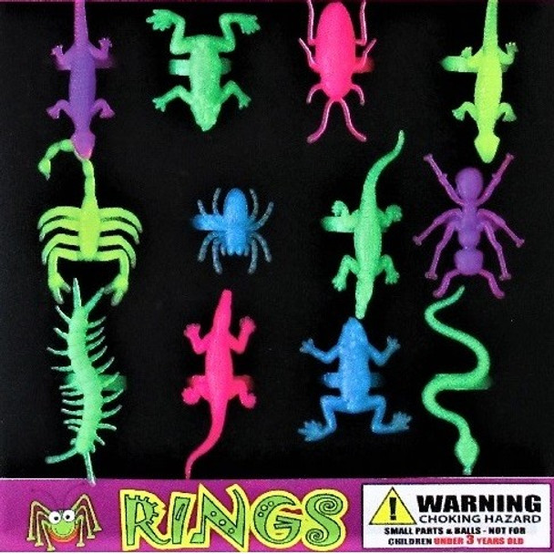 Glow Bug Rings 1"Capsules