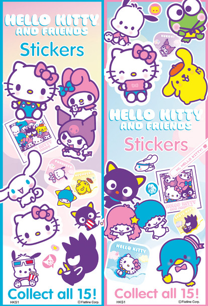 Hello Kitty stickers display