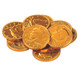 Fort Knox Half Dollar Gold Coins images of a small collection of these gold-wrapped chocolate coins.