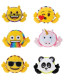 detail of the six emojiplanet #2 Licensed Plush Crane Mix (8"/144pc) in the box