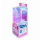 Quartering right  view of Pink Joy Catcher vending machine, ideal for 7-9" plush stuffed animals