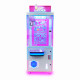 front view of Pink Joy Catcher vending machine, ideal for 7-9" plush stuffed animals