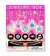 Jewelry box display card showing the types and quality of jewelry that could be in the mix