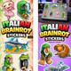 Brainrot Stickers display upper