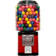 Classic Gumball Vending Machine Black Trim, shown separately, as it ships; must be attached to stand by customer