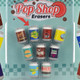 Pop Shop Erasers display back