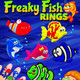Freaky Fish Rings 1"Capsules display top
