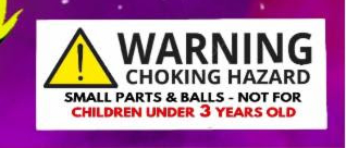 Not suitable for children under 3 years due to choking hazard