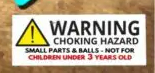 Not suitable for ages 3 and under due to danger of choking