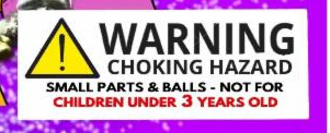 Choking hazard not suitable for ages 3 and under