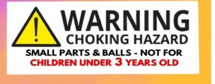 choking hazard 3 years and under