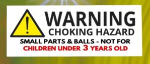 choking hazard 3 years and under