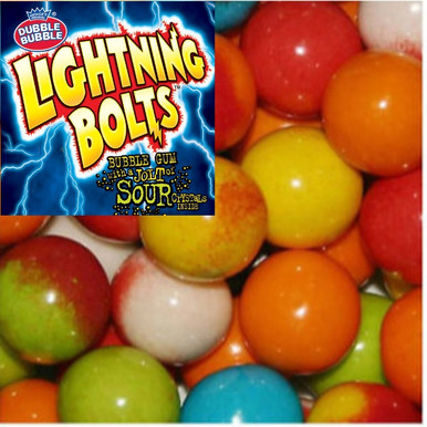 Lightning Bolts Sour Filled Gumballs 1