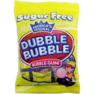 Dubble Bubble Sugar Free Gum Gumballs com Dubble Bubble Sugar Free Gum Gumballs com