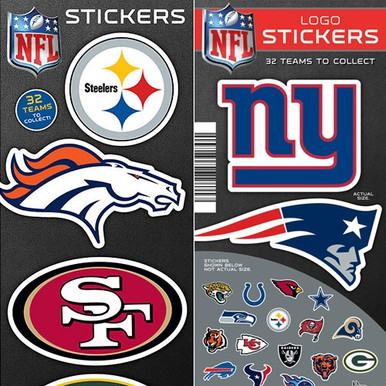 NFL Team Logo Stickers | Gumballs.com