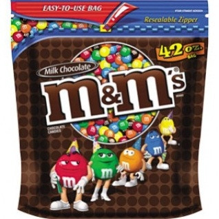 M&M's Medium Bag Milk Chocolate Candies, Chocolate