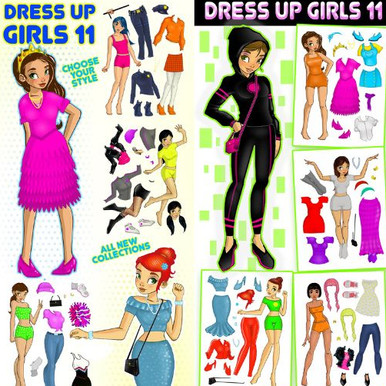1000 sticker dress up fashion designer 50710 DRESS UP STICKER-10 – BCmini main image 1