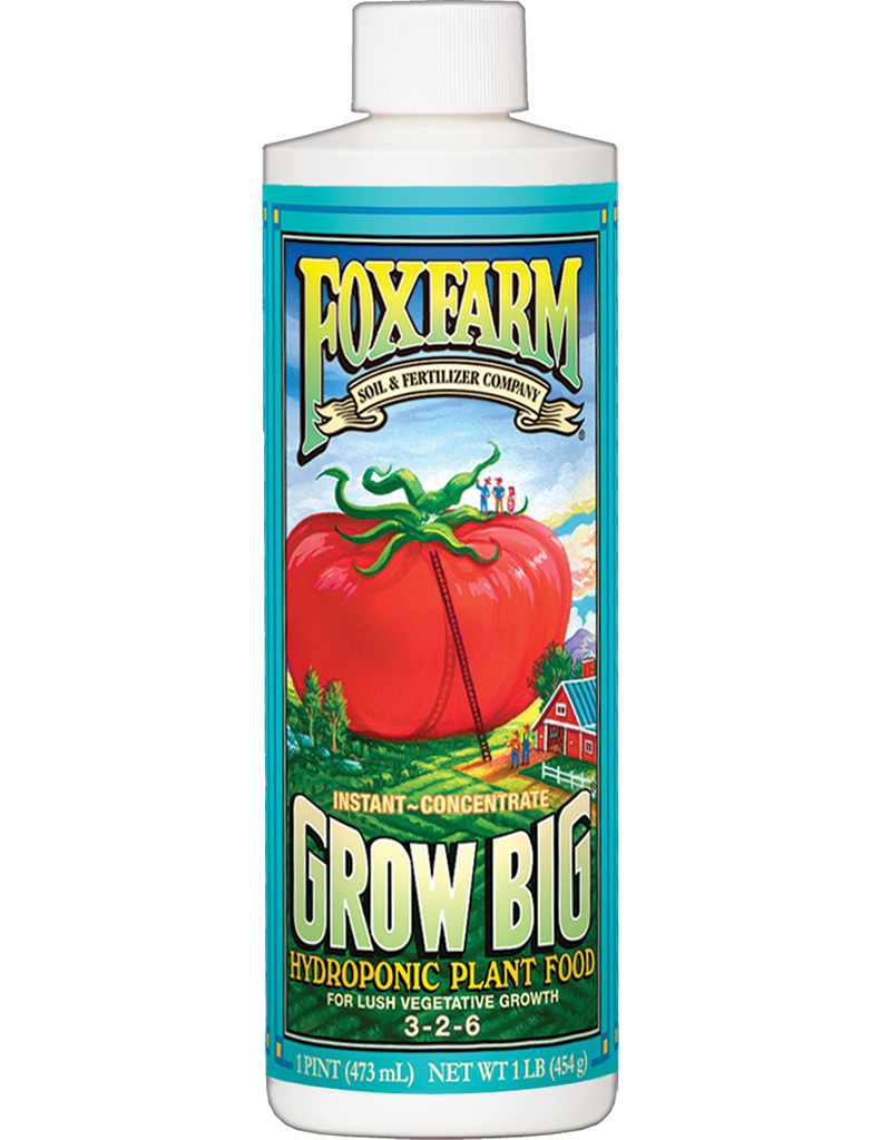 FoxFarm Grow Big Hydroponic Plant Food Fertilizer 3-2-6