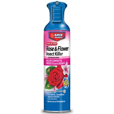 Bayer 15oz Aerosol Dual Action Rose & Flower Insect Killer (not organic