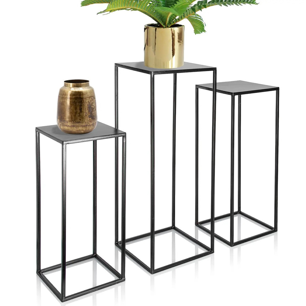 Plant Stand Metal Pedestal Nesting Display End Table