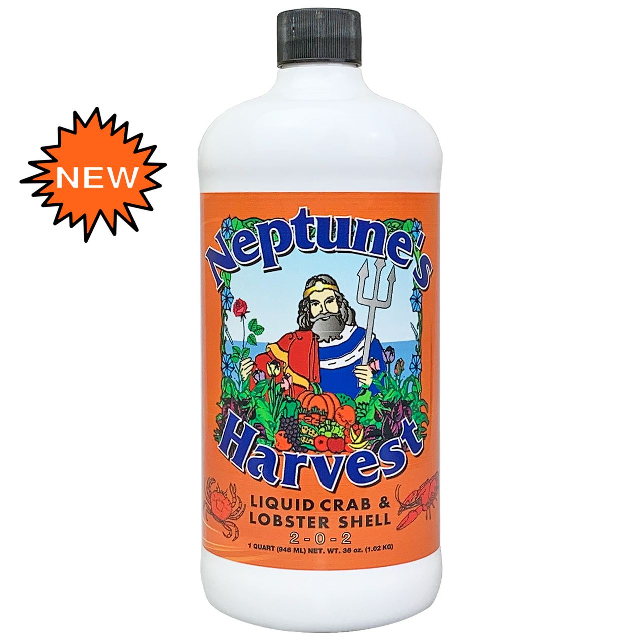 Neptune Harvest Liquid Crab & Lobster Shell 202 32oz Urban Garden