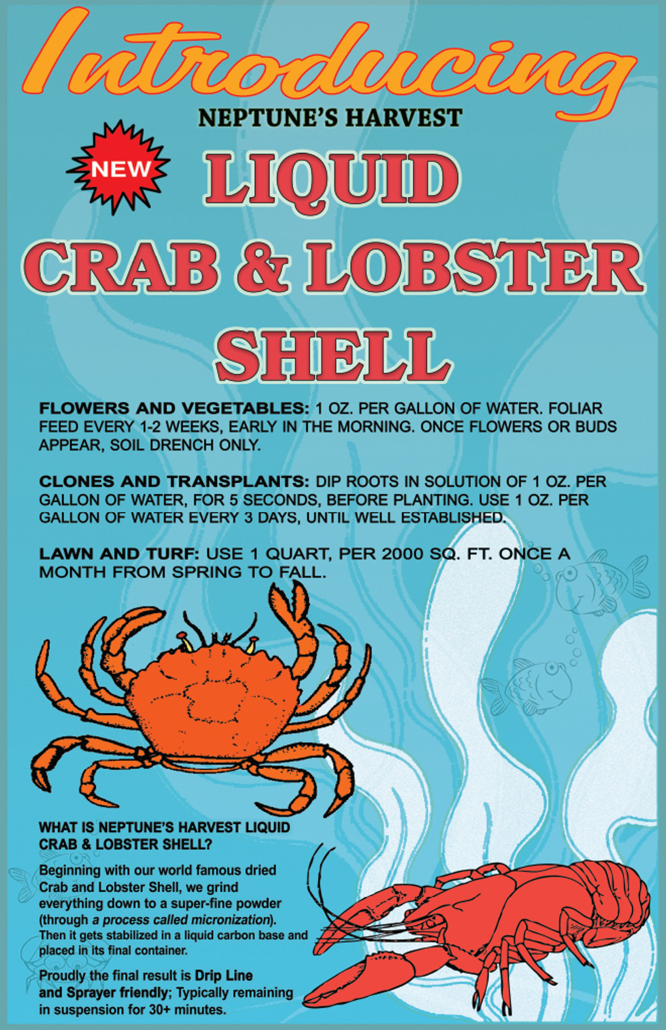 Neptune Harvest Liquid Crab & Lobster Shell 2-0-2 - Urban Garden Center