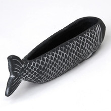 Cement Planter Koi Fish Black