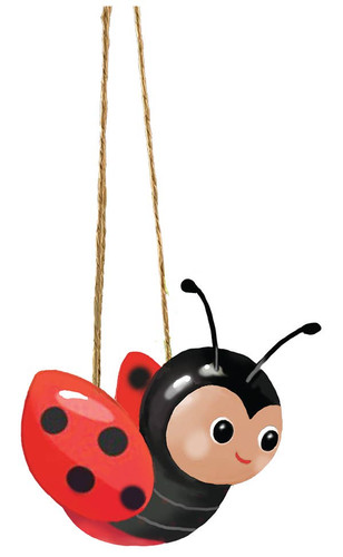 Ceramic Planter Hanging Ladybug
