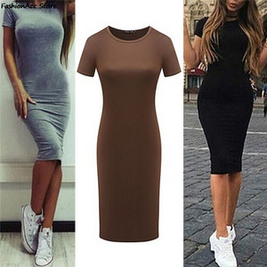 Summer Dresses Women Knee-Length Skinny Office Dress Short Sleeve Bandage Bodycon Beach Dress Vestidos Robes Summer Dresses Women Knee-Length Skinny Office Dress Short Sleeve Bandage Bodycon Beach Dress Vestidos Robes