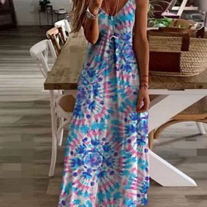 Women's Dresses Print Straps Summer Beach Party Loose Casual Long Dresses Women's Dresses Print Straps Summer Beach Party Loose Casual Long Dresses