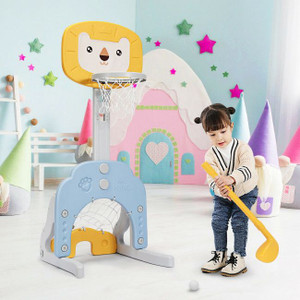 3-in-1 Adjustable Kids Basketball Hoop Sports Set 3-in-1 Adjustable Kids Basketball Hoop Sports Set