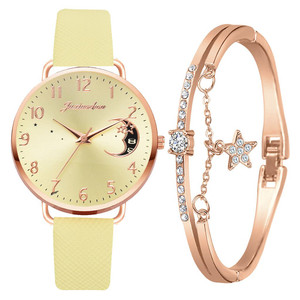 Women Watch Moon Numbers Dial Bracelet Watches Set Ladies Leather Band Quartz Wristwatch Women Female Clock Relogio Mujer Hot Women Watch Moon Numbers Dial Bracelet Watches Set Ladies Leather Band Quartz Wristwatch Women Female Clock Relogio Mujer Hot