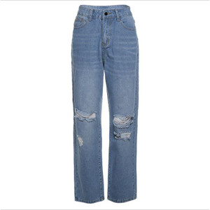 Hole Baggy Jeans Woman High Waist Wide-leg Pants For Women Spring Summer Fashion Y2k Casual Streetwear Jean Denim Trousers Hole Baggy Jeans Woman High Waist Wide-leg Pants For Women Spring Summer Fashion Y2k Casual Streetwear Jean Denim Trousers