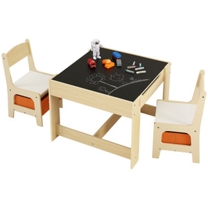 VEVOR Kids Table and Chair Set, Wooden Activity Table with Storage Space and Boxes, Kids Play Table for Toddlers Art, Craft, Reading, Learning VEVOR Kids Table and Chair Set, Wooden Activity Table with Storage Space and Boxes, Kids Play Table for Toddlers Art, Craft, Reading, Learning