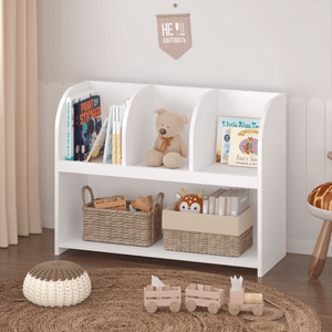 Kids Bookcase with 4 Compartments, Storage Book Shelf, Storage Display, Rack,Toy Organizer for Children's Room, Playroom, Nursery Kids Bookcase with 4 Compartments, Storage Book Shelf, Storage Display, Rack,Toy Organizer for Children's Room, Playroom, Nursery