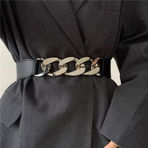 Gold Chain Belt Elastic Silver Metal Waist Belts for Women Ceinture Femme Stretch Cummerbunds Ladies Coat Ketting Riem Waistband Gold Chain Belt Elastic Silver Metal Waist Belts for Women Ceinture Femme Stretch Cummerbunds Ladies Coat Ketting Riem Waistband