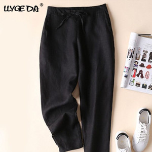 Cotton Linen Pencil Plus Size Pants For Women Loose Soft Khaki Drawing Women's Pant Summer Fashion Pants Casual Trousers Cotton Linen Pencil Plus Size Pants For Women Loose Soft Khaki Drawing Women's Pant Summer Fashion Pants Casual Trousers